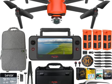 Autel Robotics EVO 2 Pro 6K V3 Drone Rugged Bundle with 3 Battery +128GB & Accessories Online now