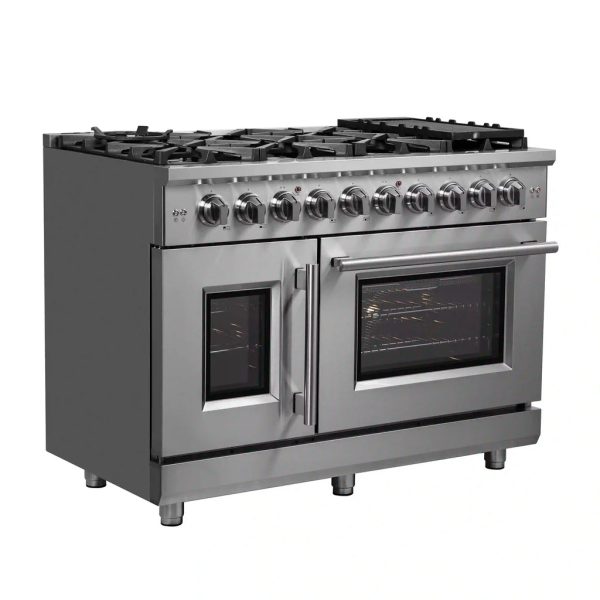 Forno - 48  Massimo Freestanding French Door Gas Range Online