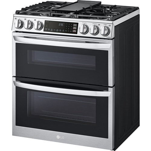 LG - 6.9 CF Smart Gas Double Slide-In, ProBake, Convection, InstaView,Air FryGas Slide-In - LTGL6937F Discount