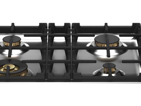 Bertazzoni | 30  Drop-in Gas Cooktop 4 Brass Burners | PROF304QBXT For Sale