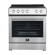 FORNO - Leonardo Espresso 30-Inch Electric Range with 5.0 cu. Ft. Electric Oven - Stainless Steel Hot on Sale