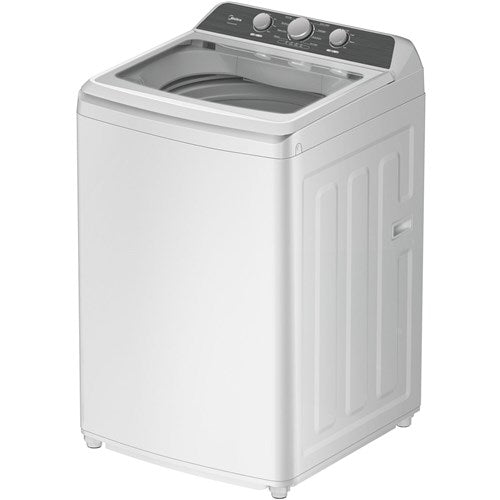 Midea - 4.1 CF Top Load Washer, Agitator, Stainless TubWash Machines - MLTW41A1BWW Hot on Sale