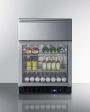 Summit - 24  Wide Built-In Commercial Beverage Refrigerator With Top Drawer | [SCR615TDCSS] Online Sale