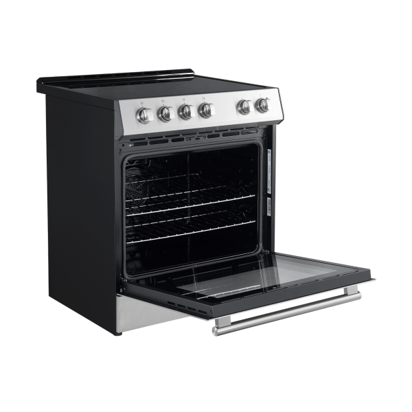 FORNO - Leonardo Espresso 30-Inch Electric Range with 5.0 cu. Ft. Electric Oven - Stainless Steel Hot on Sale