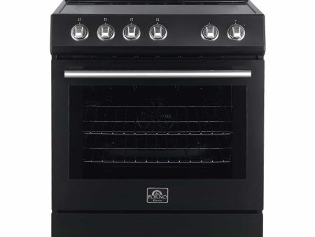 FORNO - Leonardo Espresso 30-Inch Electric Range with 5.0 cu. Ft. Electric Oven - Black Online Sale