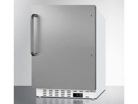 Summit - 20  3.53 cu. ft. Stainless Steel Built-in or Freestanding Compact Refrigerator - ADA Compliant | ALR46WSSTB Hot on Sale