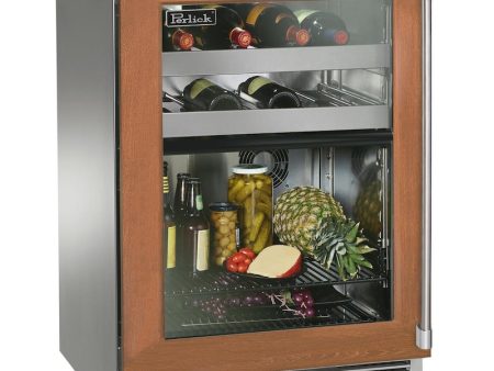 Perlick - 24  Signature Series Marine Grade Dual-Zone Refrigerator Wine Reserve with fully integrated panel-ready glass door- HP24CM-4 Cheap