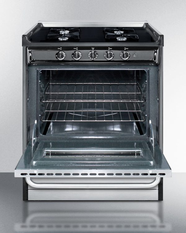 Summit - 30  Wide Gas Range, Open Burners | TNM2107BRW Cheap