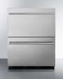 Summit -24  Wide 2-Drawer All-Refrigerator | SP6DBS2D7 For Discount