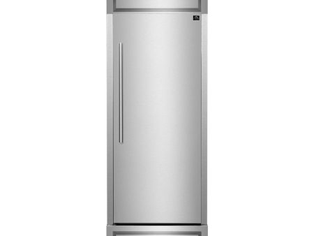 FORNO - 32  Maderno Left Swing Convertible Refrigerator Freezer Built-In with Decorative Grill Trim, 13.6 cu.ft. Stainless Steel Online