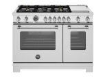 Bertazzoni - 48 inch Dual Fuel Range, 6 Burners and Griddle, Electric Oven - MAS486GDFMXV Online