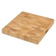 Ruvati 17 x 16 x 2 inch thick End-Grain French Oak Butcher Block Solid Wood Large Cutting Board – RVA2445OAK Online Sale