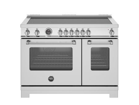 Bertazzoni - 48 inch Induction Range, 6 Heating Zones and Cast Iron Griddle, Electric Self-Clean Oven - MAS486IGFEPXT Discount