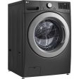 LG - 5.0 CF Ultra Large Capacity Front Load Washer with ColdWash, NFC Tag OnWash Machines - WM3470CM Supply