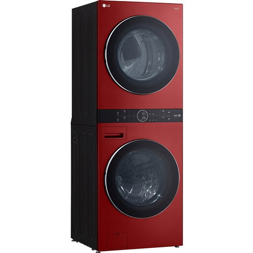 LG - 4.5 CF   7.4 CF Electric Washtower with Center Control, TurboSteamLaundry Centers - WKEX200HRA on Sale