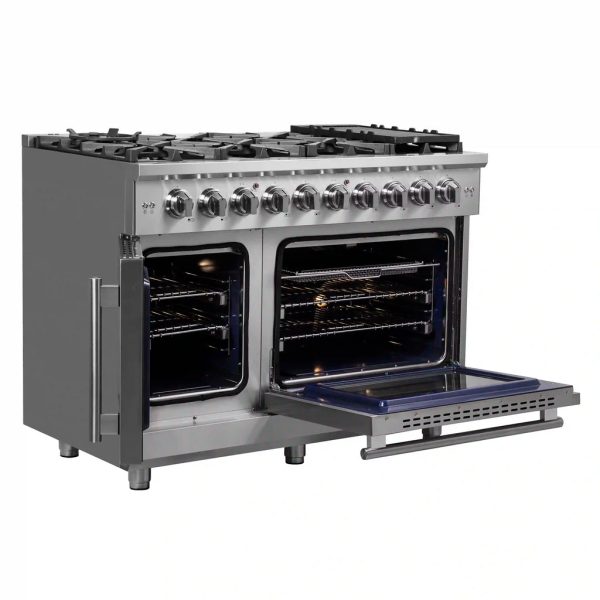 Forno - 48  Massimo Freestanding French Door Gas Range Online