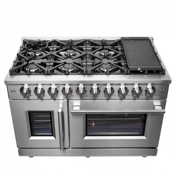 Forno - 48  Massimo Freestanding French Door Gas Range Online