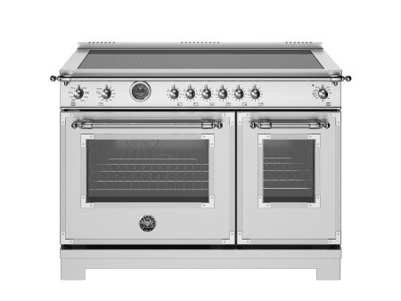 Bertazzoni - 36 inch Induction Range, 6 Heating Zones and Cast Iron Griddle, Electric Self-Clean Oven - HER365ICFEPXT For Cheap