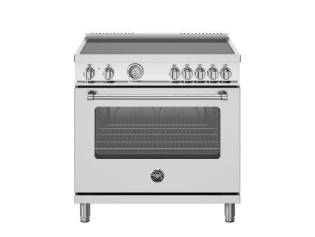 Bertazzoni - 36 inch Induction Range, 5 Heating Zones, Electric Oven - MAS365INMXV For Cheap