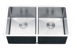 32-inch Undermount 50 50 Double Bowl Tight Radius 16 Gauge Stainless Steel Kitchen Sink Fashion