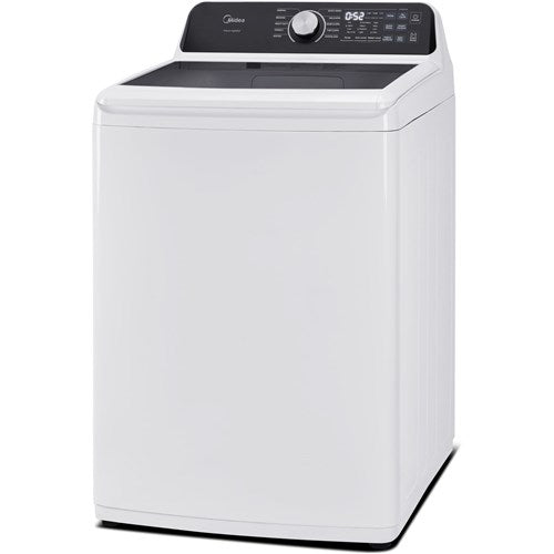 Midea - 4.5 CF Top Load Washer, Impeller, Stainless TubWash Machines - MLTW45M4BWW Hot on Sale