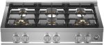 Bertazzoni | 36  Gas Rangetop 6 Brass Burners | MAST366RTBXT Online Sale