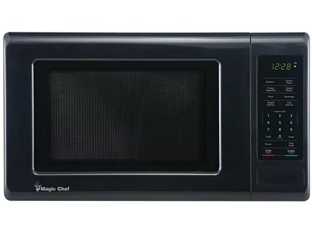 Magic Chef - 0.9 Cu Ft Countertop 900 Watt Digital TouchMicrowaves - MC99MB For Discount