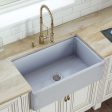 33 inch Fireclay Distressed Finish Farmhouse Apron-Front Kitchen Sink Reversible – Coastal Blue For Discount