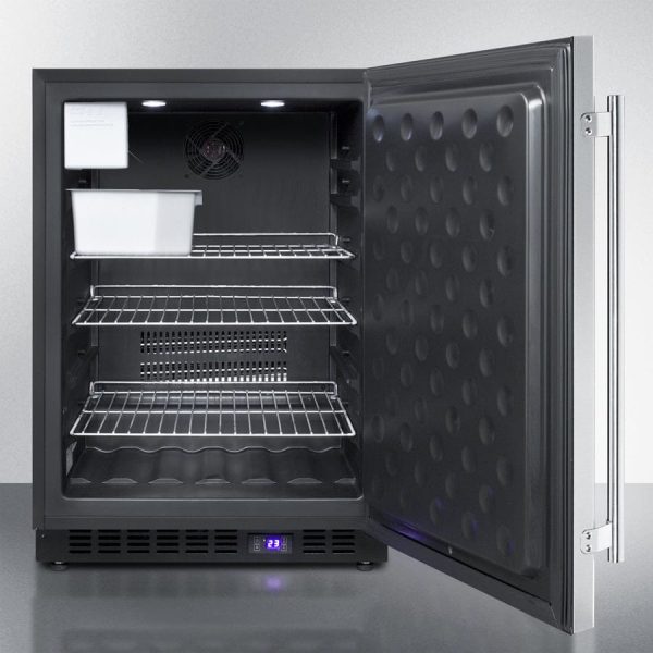 Summit - 24  Wide Built-In All-Freezer With Icemaker | [SCFF53BSSIM] Online Sale