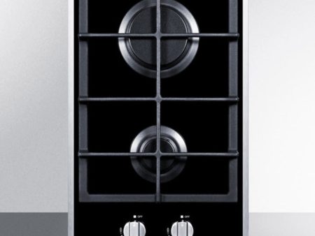 Summit - 12  Wide 2-Burner Gas Cooktop | GC2BGL Online Hot Sale