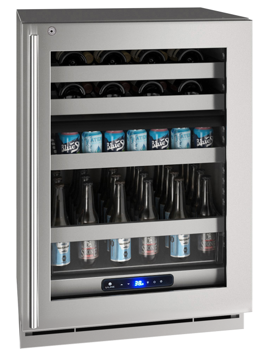 U-Line - 24  5 Class Slide & Secure™ Dual-Zone Beverage Center - HBD524 Sale