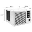 LG - 12,000 BTU Window Air Conditioner Heater, R32Window Heat Cool - LW1223HR For Sale