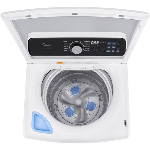 Midea - 4.5 CF Top Load Washer, Impeller, Stainless TubWash Machines - MLTW45M4BWW Hot on Sale