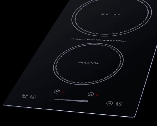 Summit - 13  Wide - 115V 2-Zone Induction Cooktop - Cord Included Online Hot Sale