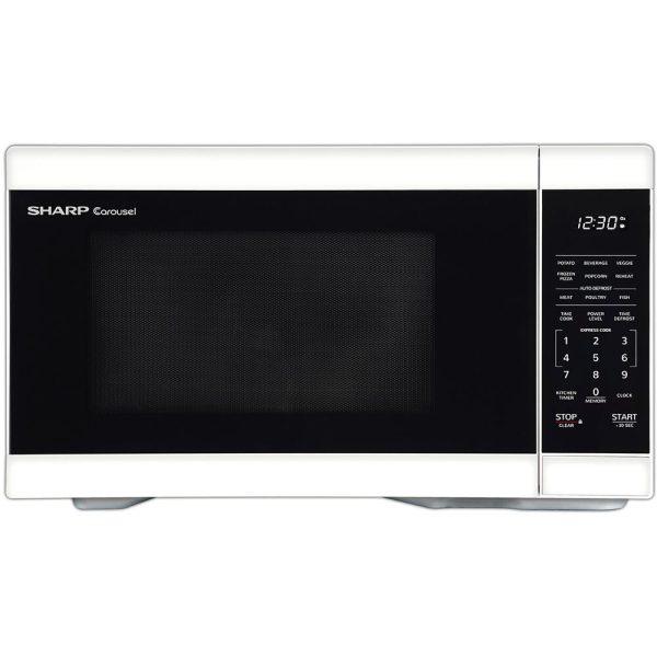 Sharp - 1.1 CF Countertop Microwave OvenMicrowaves - SMC1161HW Hot on Sale