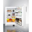 Summit - 20  3.53 cu. ft. White Built-In or Freestanding All-Refrigerator - ADA Compliant | ALR46W Online Hot Sale