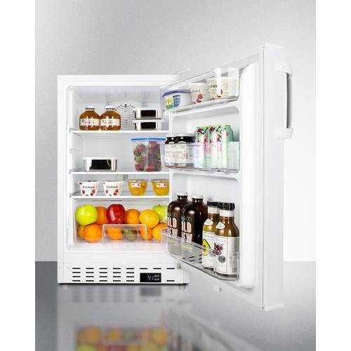 Summit - 20  3.53 cu. ft. White Built-In or Freestanding All-Refrigerator - ADA Compliant | ALR46W Online Hot Sale