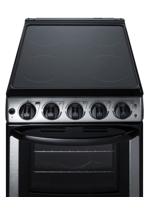 Summit - 20  Wide Electric Smooth-Top Range | REX2071SSRT Online Hot Sale