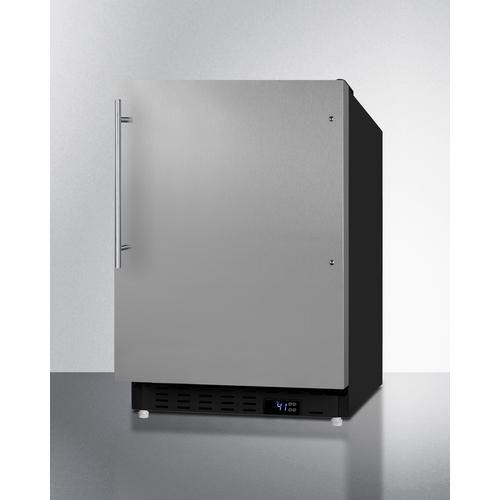 Summit - 20  3.53 cu. ft. Stainless Steel Built-In or Freestanding Freezerless Refrigerator - ADA Compliant | ALR47BSSHV Online Sale