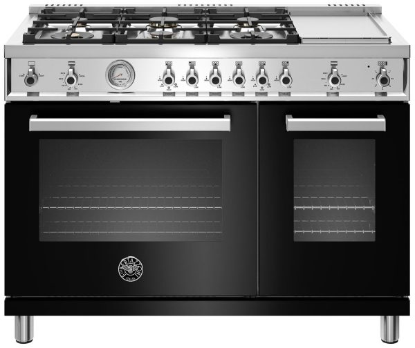 Bertazzoni | 48  Professional Series range - Gas Oven - 6 brass burners + griddle | PROF486GGASNET For Discount