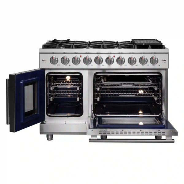 Forno - 48  Massimo Freestanding French Door Gas Range Online