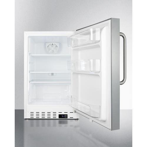 Summit - 20  3.53 cu. ft. Stainless Steel Built-in or Freestanding Compact Refrigerator - ADA Compliant | ALR46WSSTB Hot on Sale