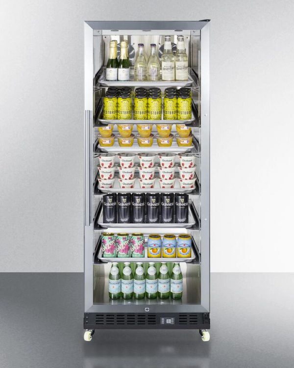 Summit - 24  Wide Mini Reach-In Beverage Center with Dolly | [SCR1156RI] Online Hot Sale