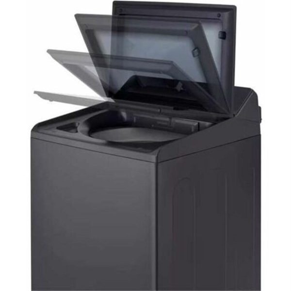 LG - 5.5 CF Top Load Washer, LCD Digital Dial Control, TurboWash3D, Easy Unload - Black Steel - WT7900HBA For Sale