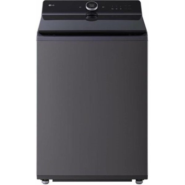 LG - 5.5 CF Top Load Washer, LCD Digital Dial Control, TurboWash3D, Easy Unload - Black Steel - WT7900HBA For Sale