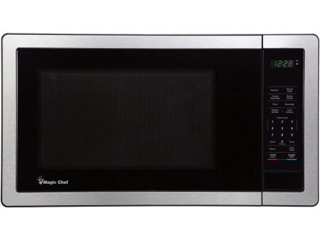 Magic Chef - 1.1 Cu Ft Countertop 1000 Watt Digital TouchMicrowaves - MC110MST Online Hot Sale