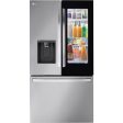 LG - 26 CF 3 Door French Door, InstaView Edge to Edge Only, Ice & Water Dispenser Refrigerators - LRFOC2606S Discount