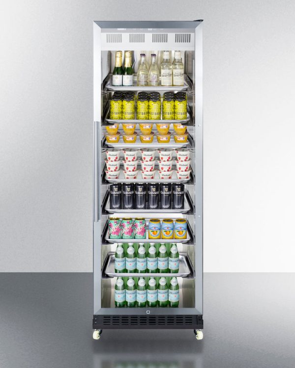 Summit - 24  Wide Mini Reach-In Beverage Center with Dolly | SCR1401RICSS Online