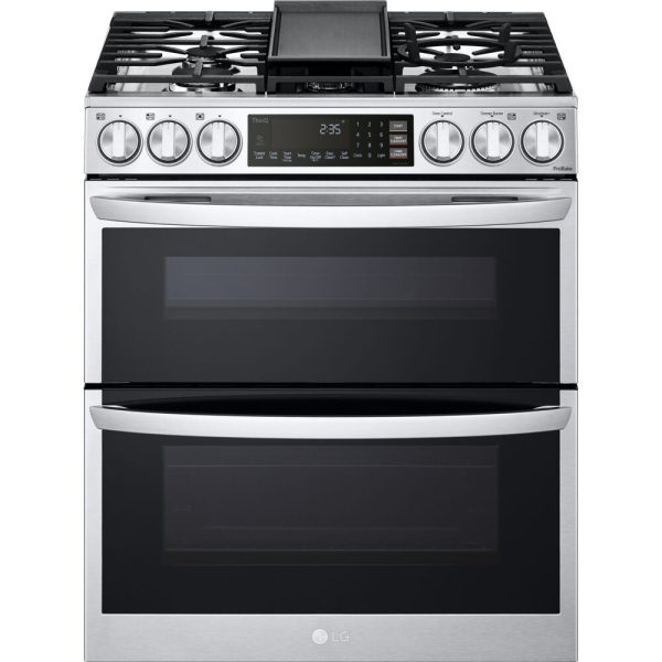 LG - 6.9 CF Smart Gas Double Slide-In, ProBake, Convection, InstaView,Air FryGas Slide-In - LTGL6937F Discount