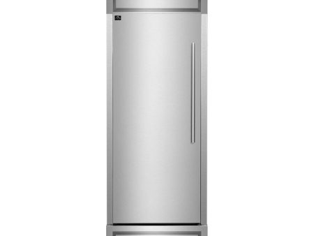 FORNO - 32  Maderno Right Swing Convertible Refrigerator Freezer Built-In with Decorative Grill Trim, 13.6 cu.ft. Stainless Steel Online now